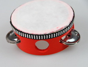 Wholesale Tambourine 6 Inch <b>Drum</b> Handheld Percussion Education Musical Dance Tambourine Jingles Double Row for Church Party - Product Image 3