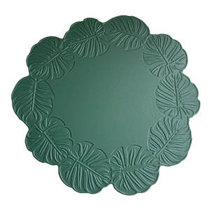 مبتكر ورقة السلاحف منقوش لوحة حصيرة أسلوب Ins الغذاء الغربي العزل الحراري مهرجان الزفاف عيد الميلاد للماء النفط الجلود - Product Image 5