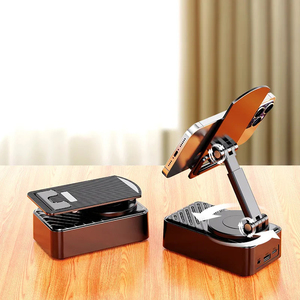 Hot bán xách tay Máy tính để bàn ngân hàng điện xoay khung từ điện thoại di động đứng không thấm nước cho BT loa với người giữ điện thoại - Product Image 4