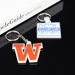 Porte-clés mignon en caoutchouc souple Porte-clés personnalisable en silicone PVC Porte-clés 3D personnalisé promotionnel - Product Image 1