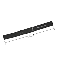 Kit de bande élastique noire de 3 cm de large pour perruques, accessoires de perruque réglables pour la fabrication de bonnets de perruque, usage domestique