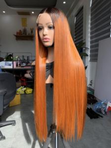 Cuticle Aligned Bone Straight Silky Straight Vietnamese <b>Human</b> Hair Extension Remy Hair Hair Weaving <b>Wig</b> - Product Image 2