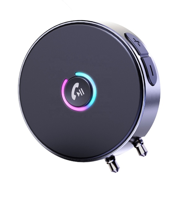 Dual-Port BT Audio Transmitter for Air Travel 3.5mm Male to Blue Tooth Adapter Wireless Audio for Headphones & TWS Earbuds