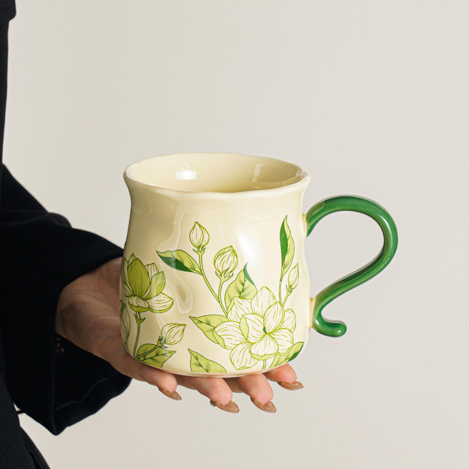 Taza de vientre grande antigua media-chunxiao jazmín