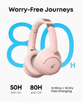 Casque audio Anker Soundcore Life Q30 ANC original, HiRes LDAC, 60 heures d'autonomie, charge rapide en 5 minutes, 5.3 Multipoint AUX, casque Soundcore