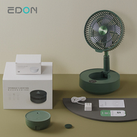 Konka-ventilateur portable pliable, téléscopique, rechargeable par usb, 5v, pour l'extérieur, blanc