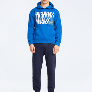 เสื้อฮู้ดผู้ชายผ้าฝ้ายผสมเนื้อนุ่มพิมพ์ลาย ดีไซน์ทันสมัย คุณภาพสูง เป็นมิตรกับสิ่งแวดล้อม แห้งเร็ว เหมาะสำหรับฤดูหนาว ปรับแต่งได้ - Product Image 2