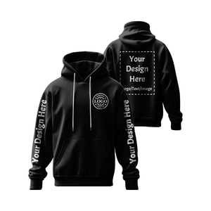 Felpa <span class=keywords><strong>con</strong></span> Cappuccio Personalizzata in Misto Cotone <span class=keywords><strong>con</strong></span> Lacci Unisex, Design Personalizzato <span class=keywords><strong>con</strong></span> Foto e Testo - Product Image 1