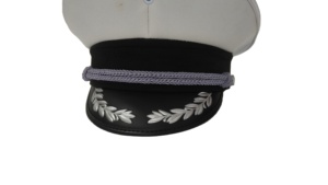 Chapeau de capitaine blanc Chapeaux pour adultes Chapeau de costume de capitaine de <span class=keywords><strong>bateau</strong></span> Casquette réglable - Product Image 2