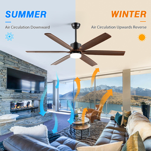 <span class=keywords><strong>Ventilador</strong></span> de <span class=keywords><strong>Techo</strong></span> Rústico de Madera de 60 Pulgadas con Luz, 6 Aspas, Motor BLDC DC, Control Remoto, 5CCT, LED Regulable, <span class=keywords><strong>Ventilador</strong></span> de Refrigeración por Aire - Product Image 3