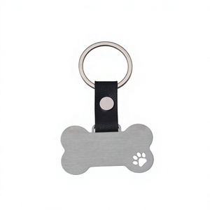 Llavero de Acero Inoxidable con Hebilla de Cuero en Forma de Hueso de Perro, para Grabado Láser y Impresión UV a Color, Resistente y de Moda, Venta al por Mayor - Product Image 5