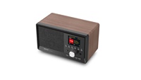Radio rétro pour la maison, tourne-disque en bois vintage, haut-parleur avec écouteurs, radio numérique DAB + FM BT