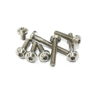 Pernos de titanio de cabeza delgada <span class=keywords><strong>Gr5</strong></span> M6 M8 de alta calidad para motocicleta - Product Image 5