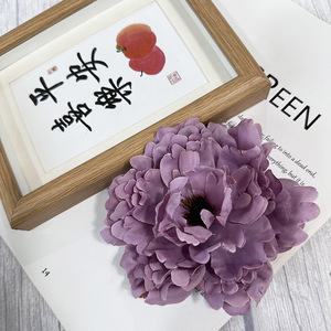 Fleurs artificielles Meiyu Craft, pivoines simulées en soie, décorations pour mariage et maison, 12 couleurs - Product Image 4