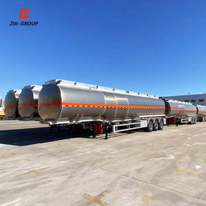 Prix d'usine en acier inoxydable/aluminium semi-remorque citerne de carburant pour essence et diesel remorques de camion - Product Image 4