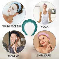 Personnalisation soins de la peau lavage du visage bandeau Yoga maquillage Spa bandeau bandeau de cheveux personnalisé personnalisé logo bande
