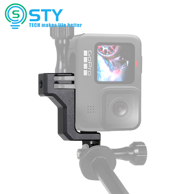 Go Pro Action Camera Vertical Bracket Adjusting Arm Adapter for Gopro Hero12 11 10 9 Vertical Shooting First-View Accessories