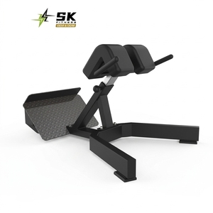 Banc <span class=keywords><strong>d</strong></span>'hyperextension à 45 degrés SK Commercial, chaise <span class=keywords><strong>romaine</strong></span> professionnelle pour l'entraînement de la force du bas du dos et des fessiers - Product Image 1