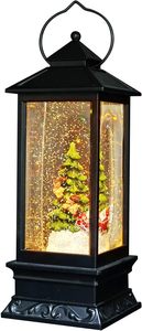 Lampe en cristal Père Noël, lampe à vent de Noël pour décorations et cadeaux de fêtes - Product Image 4