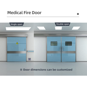 Porte automatique à battants Turtech, porte coupe-feu, sécurité, acier, porte coupe-feu pour centre commercial, école, hôpital - Product Image 3