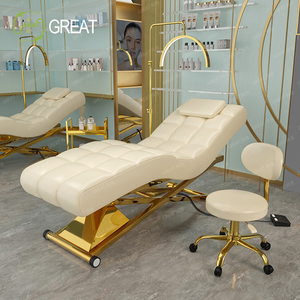 Lettino SPA Curvo di Lusso a 3 Motori, Lettino da Massaggio Elettrico Regolabile per Salone di Estensione Ciglia - Product Image 2