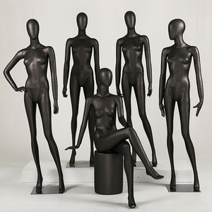 XINJI venta al por mayor <span class=keywords><strong>de</strong></span> moda tonto modelos Sexy <span class=keywords><strong>dama</strong></span> maniquíes mate negro <span class=keywords><strong>completo</strong></span> <span class=keywords><strong>cuerpo</strong></span> <span class=keywords><strong>de</strong></span> maniquí - Product Image 1