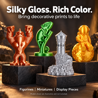 Filament PLA Soie Monocouleur 1kg Finition Brillante Compatible avec les Imprimantes 3D Bambu Lab et Creality