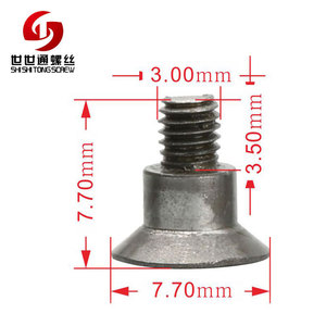 OEM personnalisé Phillips tête Machine croix encastré fraisée tête plate Micro épaule étape <span class=keywords><strong>vis</strong></span> M2 M3 <span class=keywords><strong>M4</strong></span> - Product Image 4