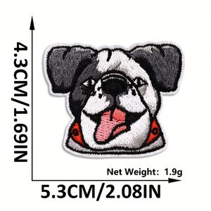 Parche Bordado Termoadhesivo con Diseño de Cachorro de Dibujos Animados para Decorar Ropa, Sombreros y Bolsos - Product Image 5