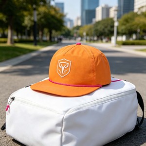 Oem Custom Woven 5-panel Snapback Hat Sporty Hip Hop Street Style Cap - Product Image 3