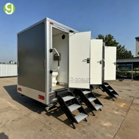Remorque de toilettes mobiles Goeasy avec porte verrouillable, espace privé sécurisé pour le camping