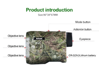 Ysdnkm — télémètre laser numérique personnalisé, 600m, distancemètre oem et odm, pour la chasse au golf