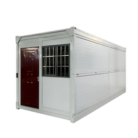 Guangzhou Quick Build 20Ft X Type Folding Préfabriqué Container Van pour Labour Camp House Installation rapide avec acier inoxydable