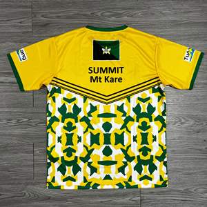 Secado rápido promocional 100 poliéster maratón deporte correr tinte gradiente Color sublimación camiseta - Product Image 5