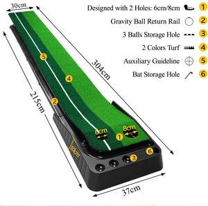 Tapete de Práctica de <span class=keywords><strong>Golf</strong></span> Portátil para Interiores y Exteriores, Resistente, con Retorno Automático de Pelotas, Gran Venta - Product Image 3