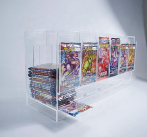 QY Acrylic 6 Slots Game <b>Card</b> Booster Pack Dispenser <b>Cards</b> <b>Display</b> <b>Stand</b> for TCG MTG <b>Card</b> Booster Pack - Product Image 1