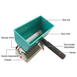 WBG Portable Woodworking Rolling Glue Hand Gluing Tool Spreader Roller Glue Applicator Machine