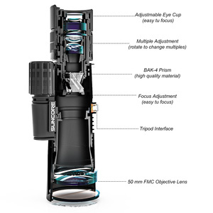 Suncore 10-30x50 <b>Monocular</b> 50mm Objective Lens High Magnification <b>Night</b> <b>Vision</b> Outdoor Use - Product Image 1