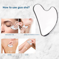 Rouleau facial en acier inoxydable avec logo personnalisé, outil de massage Gua Sha pour sculpter le visage, soin de la peau, anti-âge, lifting, soin personnel