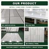 Panel Dinding Interior 8mm Karbon Kristal Anti Gores, Panel Dinding Bergalur, Panel Dinding Beralur, Tahan Api, Tahan Air