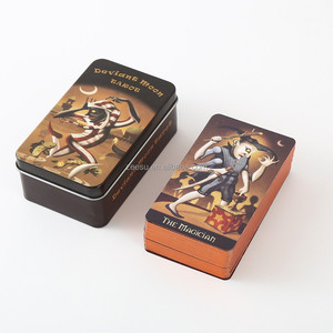 HANAHIN Baraja de Cartas del Tarot con Lámina Dorada, Estuche de Hierro de Lujo, Impresión a Todo Color, Cartas de Oráculo Portátiles, Guía para Fiestas Familiares - Product Image 5