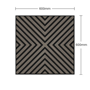 <span class=keywords><strong>Panneau</strong></span> acoustique en <span class=keywords><strong>bois</strong></span> 3D avec motif géométrique en forme de flèche, finition chêne MDF, insonorisation, décoration murale pour home cinéma et salon - Product Image 6