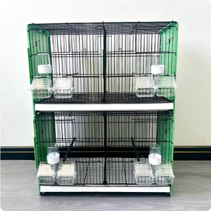 Cage à oiseaux pliable en métal de grande taille, cage à oiseaux multi-niveaux pour canaris, cage à canaris Gabbia <span class=keywords><strong>Cova</strong></span> Canarini avec plateau - Product Image 5