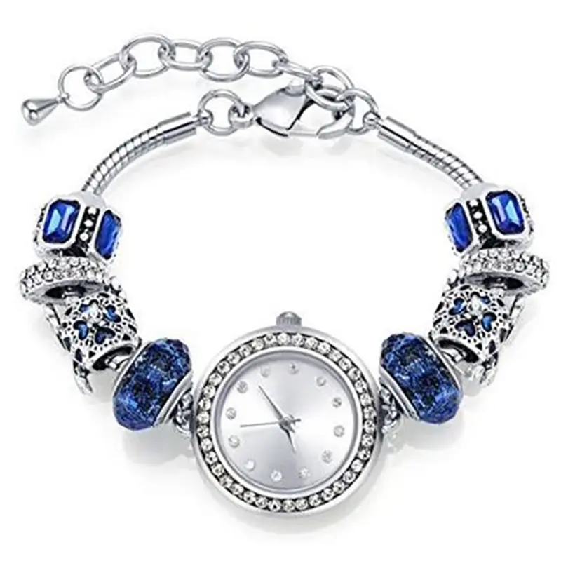 Best Selling Lady Charm Diamond Bezel Adjustable Bracelet Quartz Watch For Women Girls