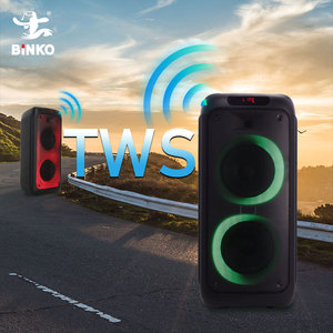 Impermeable para Bluetooth Party Boombox con iluminación LED RGB Comunicación USB Inalámbrica para Karaoke al aire libre Efectos de luz de llama - Product Image 4
