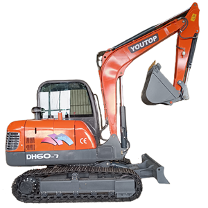 Miniexcavadora de cadenas Youtop YT60 de 6 toneladas con bomba, precios de la marca china oficial - Product Image 2