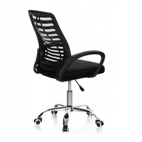 Chaise de bureau ergonomique à hauteur réglable avec dossier en tissu maillé pour espace de travail, bureau à domicile et étude