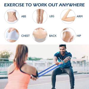 Nuovo Design Logo personalizzato 208CM palestra palestra <span class=keywords><strong>Loop</strong></span> Pull up Assist tessuto lungo fascia di resistenza Set - Product Image 5