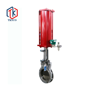 Ductile <b>Iron</b> Carbon Steel Stainless Steel Pneumatic Knife Gate PZ673 Knife Gate - Product Image 5