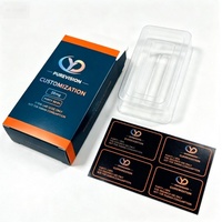 Autocollants personnalisés imperméables pour flacons de peptides 3ml 5ml 10ml, étiquettes imprimées pour bouteilles, boîte en papier assortie avec insert en mousse, ensemble complet